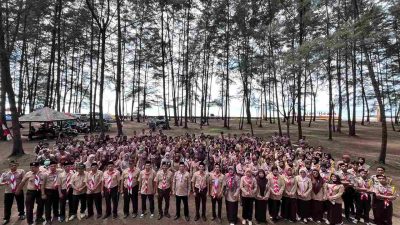Dinkes Tanbu Bersama Kwarcab Pramuka Gelar Jambore SBH Tahun 2024