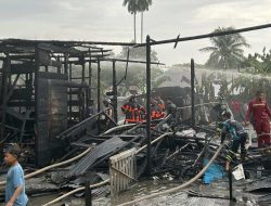 Dua Rumah Dinas TNI Hangus, Kebakaran di Komplek A Yani II Banjarmasin