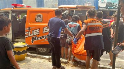 Jasad Mengapung di Bawah Parkiran Eks Metro City Banjarmasin
