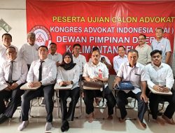 DPD KAI Kalsel Gelar Ujian Calon Advokat Tahap II Angkatan Kedelapan