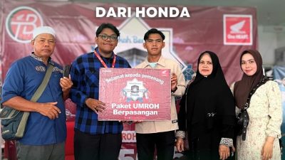 Teladan Baru Motor Umumkan Pelanggan Setia Honda Yang Menangkan Umroh Berpasangan