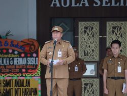 Pimpin Apel, Bupati Minta ASN Berjuang Bersama Majukan Batola