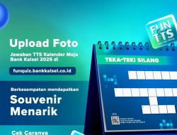 Jawab Teka Teki Silang Bulan Maret 2025 Kelender Meja Bank Kalsel, Anda Berkesempatan Mendapatkan Hadiah