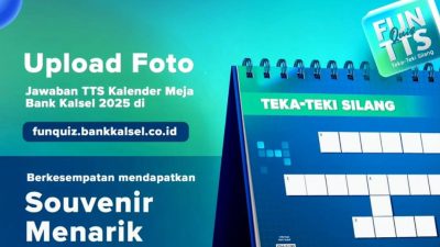 Jawab Teka Teki Silang Bulan Maret 2025 Kelender Meja Bank Kalsel, Anda Berkesempatan Mendapatkan Hadiah