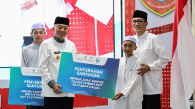HUT ke-61 Bank Kalsel, Gubernur Muhidin : Minta Lebih Profesional dan Transparan