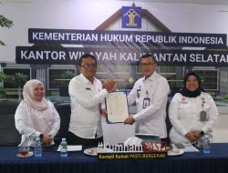 Kanwil Kemenkumham Kalsel Dampingi Bapperida Balangan Daftarkan 200 Inovasi Daerah ke Kekayaan Intelektual