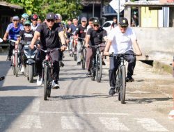 Promosi Hidup Sehat, Bupati HST Samsul Rizal Funbike bersama Ribuan Goweser