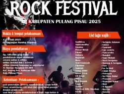 Pendaftaran Band Music Rock Festival 2025 di Kabupaten Pulang Pisau Resmi Dibuka