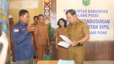 Pasca Libur Panjang, Bupati Pulang Pisau Sidak Kehadiran ASN
