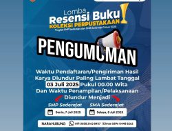 Dispersip Kalsel Gelar Lomba Resensi Buku Tingkat SMP dan SMA se-Kalimantan Selatan