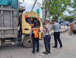 Dishub Kalsel dan Gakkum Balangan Sosialisasikan Penegakan Hukum Zero ODOL