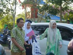 Bupati Balangan Antar Anak ke Sekolah, Dukung Gerakan Ayah Teladan