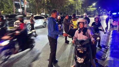 Patroli Dini Hari, Polresta Banjarmasin Amankan 85 Kendaraan