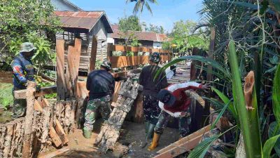 Meski Akhir Pekan, TMMD Tetap Bergerak Bangun Konektivitas di Wilayah Terpencil