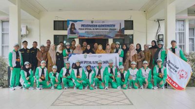 Pemkab Balangan Resmi Lepas 10 Atlet SOIna Pada Pelaksanaan Pesoda Kalsel 2025 di Banjarbaru