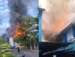 Gedung Rektorat ULM Dilalap Api Saat Jam Dinas Belum Dimulai
