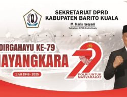 Sekretariat DPRD Batola Sampaikan Ucapan Dirgahayu Bhayangkara ke-79