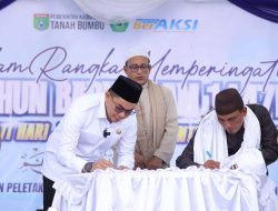 Dukung Pendidikan Santri, Bupati Tanah Bumbu Teken MoU Beasiswa dengan Ponpes Al-Istiqamah