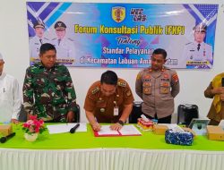 Gelar Forum Konsultasi Publik, Camat LAS Aidi Rozain Komitmen Permudah Administrasi Layanan