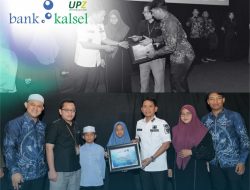 UPZ Bank kalsel Turut Berpartisipasi Pada Milad ke-4, Sedakah Beras Banjarmasin, Santuni 150 Anak Yatim Piatu