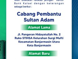 Bank Kalsel Relokasi Kantor Capem Sultan Adam, Tingkatkan Akses dan Kenyamanan Nasabah