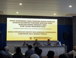 Disperkim HST rakor penyedia bahan bangunan program BRS 2025