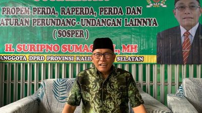 Suripno Sumas Sosialisasikan Perda Ketertiban Umum di Banjarmasin
