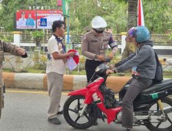 HUT RI ke-80, Polres HSS dan Kesbangpol Ajak Warga Semarakkan Peringatan Lewat Bendera