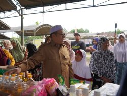 Wabup HST Gusti Rosyaldi Pantau Pasar Murah di Desa Kalibaru