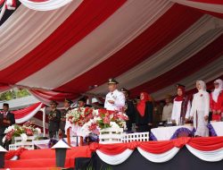 Bupati HST Samsul Rizal Pimpin Upacara HUT ke-80 RI