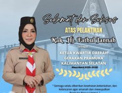 Dispersip Kalsel Sampaikan Selamat Atas Pelantikan Ketua Kwada Gerakan Pramuka Kalsel