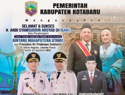 Pemkab Kotabaru Apresiasi Haji Isam atas Penganugerahan Bintang Mahaputera Utama dari Presiden RI