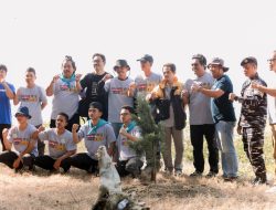 PWI Tanbu & Pelindo Hijaukan Pantai Rindu Alam, Libatkan Guru dan Pelajar