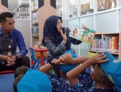Anak TK Antusias Belajar Literasi di Perpustakaan Tendean Banjarmasin