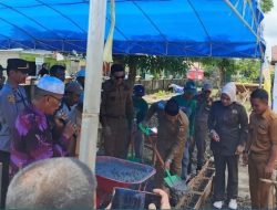 Peletakan Batu Pertama Masjid Baitul Huda, Bupati Batola Ajak Warga Tingkatkan Kebersamaan