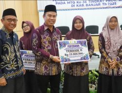 Kafilah MTQ Kota Banjarmasin Resmi Dibubarkan, Bonus Ratusan Juta Rupiah Diserahkan