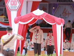 Ketua Mabida Pramuka Kalsel H. Muhidin Pimpin Apel Besar Hari Pramuka ke-64 di Tabalong