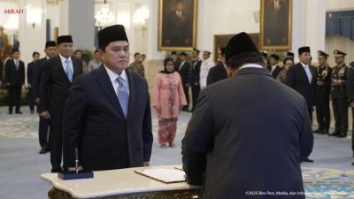 Erick Thohir Resmi Jadi Menteri Pemuda dan Olahraga