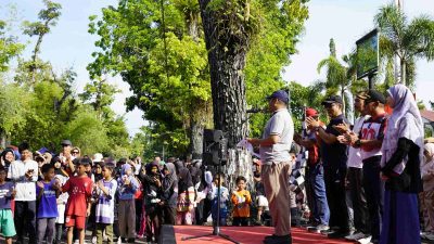 Peringati HUT ke-80 PMI, Pemkab HST Gelar Jalan Sehat