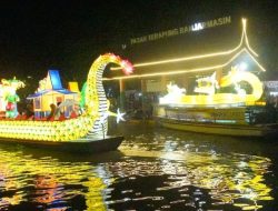 Peringatan Harjad ke-499 Banjarmasin : Gemerlap Sungai Martapura Lewat Festival Jukung Hias Tanglong
