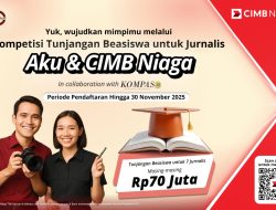 HUT ke-70, CIMB Niaga Hadirkan Beasiswa S2 Rp70 Juta untuk Jurnalis Indonesia