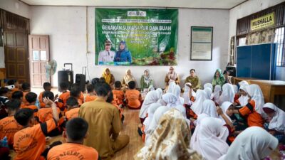 DKP3 Balangan Edukasi Pelajar SD Negeri Inan agar Gemar Konsumsi Sayur dan Buah