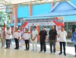 Dilepas Wakil Bupati, Atlet HSS Targetkan Tembus Lima Besar Porprov