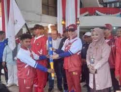 Semangat Membara, Kirab Obor Porprov XII Kalsel Sambangi Kota Banjarmasin