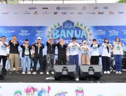 Gubernur Kalsel H. Muhidin dan Hj. Fathul Jannah Meriahkan Banua Qristival 2025: Gowes, Senam Zumba, hingga Edukasi QRIS
