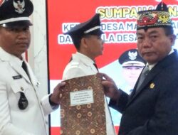 Bupati Kapuas M. Wiyatno Lantik Kades Mantangai Tengah & Narahan Baru, Tekankan Tugas dengan Amanah dan Tanggung Jawab
