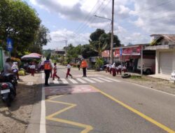 Forum LLAJ Gerak Cepat! Bersihkan Rambu dan Siapkan Petugas Jaga Lalu Lintas di SDN Dahai