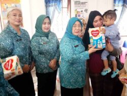 PMT di Desa Putai, Misnawaty Yamin Ajak Semua Pihak Bersinergi Cegah Stunting