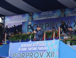 Semarak Porprov XII Kalsel 2025 di Tanah Laut : Gubernur H. Muhidin Kobarkan Semangat Sportivitas dan Persaudaraan Banua