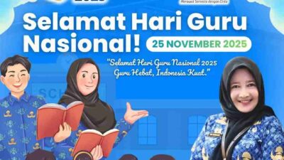 Guru Hebat, Indonesia Kuat, Dispersip Kalsel Dukung Peningkatan Literasi